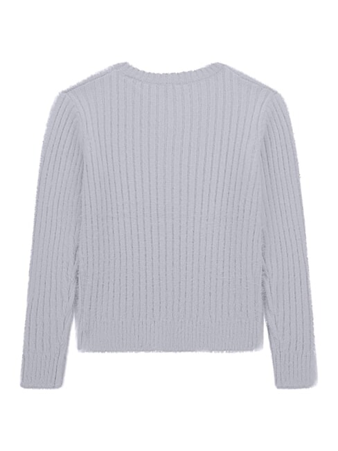 KIDS Sweter żebrowany z dekoltem w serek wiatr arktyczny - Swetry dziecięce