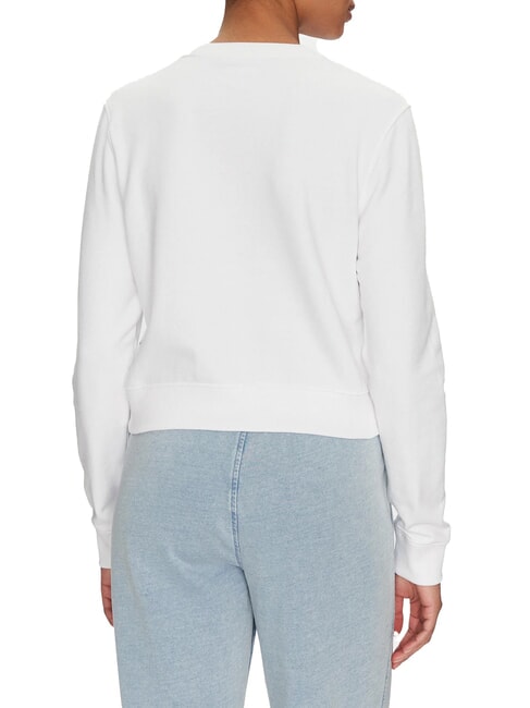 CN CROP Bluza bawełniana czysto biały - Bluzy damskie
