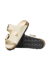 BIRKENSTOCK ARIZONA BIG BUCKLE  Sandały sk&oacute;rzane połysk ecru - Buty damskie - 4