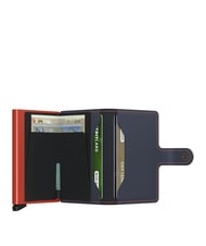 SECRID MATTE  Portfel z uchwytem na kartę blokującą RFID nocny błękit i pomarańczowy - Portfele męskie - 2