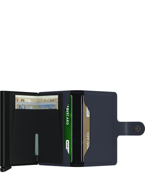 MATTE  Portfel z uchwytem na kartę blokującą RFID nocny błękit - Portfele męskie