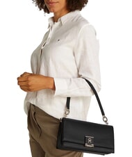 TOMMY HILFIGER TH HERITAGE Torba na ramię z paskiem na ramię czarny - Torby damskie - 5