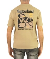 TIMBERLAND ASOS DESIGN 4 Koszulka bawełniana z nadrukiem na plecach pieprz cytrynowy - Koszulki męskie - 3