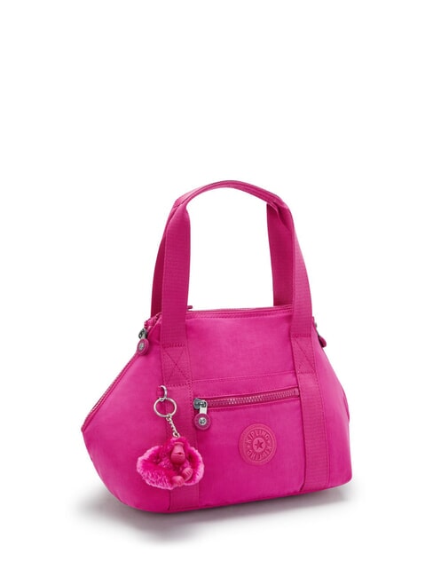 ART MINI Torba zakupowa z paskiem na ramię świecąca fuksja - Torby damskie