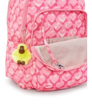 KIPLING SEOUL COLLEGE Plecak z kieszenią na laptopa 15" urocze serca - Plecaki szkolne i rekreacyjne - 5