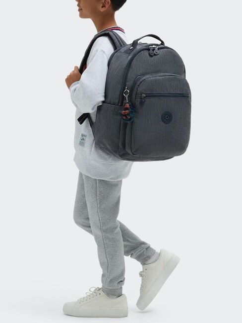 SEOUL COLLEGE Plecak z kieszenią na laptopa 15" marynarka wojenna - Plecaki szkolne i rekreacyjne