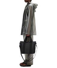 RAINS TOTE BAG Torba na ramię z paskiem na ramię czarny - Torby damskie - 4