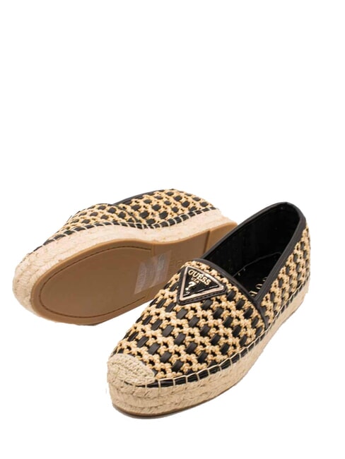 JOLANDON  Mokasyny espadryle CZARNY - Buty damskie