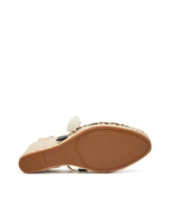GUESS CYRENAM  Wysokie sandały espadryle CZARNY - Buty damskie - 5