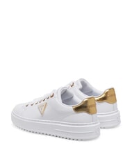 GUESS DENESA Adidasy białe złoto - Buty damskie - 3