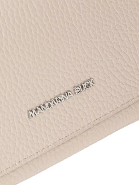 MELLOW LEATHER Mała sk&oacute;rzana torba na ramię ciepły szary - Torby damskie