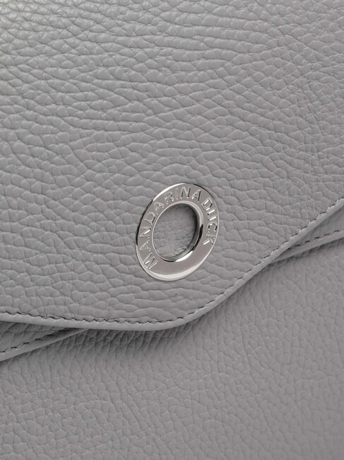 MELLOW LEATHER Torba sk&oacute;rzana z klapką niebo grudniowe - Torby damskie