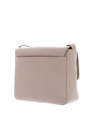 MANDARINA DUCK MELLOW LEATHER Sk&oacute;rzana torba na ramię z klapką ciepły szary - Torby damskie - 3