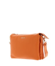 MANDARINA DUCK MELLOW LEATHER Torba sk&oacute;rzana z dwiema przegrodami marmolada - Torby damskie - 2