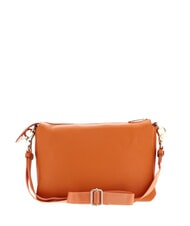 MANDARINA DUCK MELLOW LEATHER Torba sk&oacute;rzana z dwiema przegrodami marmolada - Torby damskie - 4