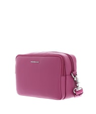 MANDARINA DUCK MELLOW LEATHER Sk&oacute;rzana torba na aparat fotograficzny czerwony fiołek - Torby damskie - 2