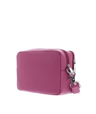 MANDARINA DUCK MELLOW LEATHER Sk&oacute;rzana torba na aparat fotograficzny czerwony fiołek - Torby damskie - 3