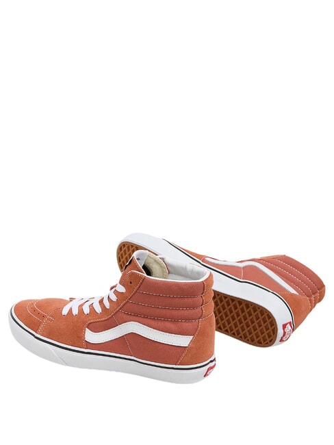 SK8-HI  Sk&oacute;rzane trampki teoria koloru kasztanowego - Buty uniseks