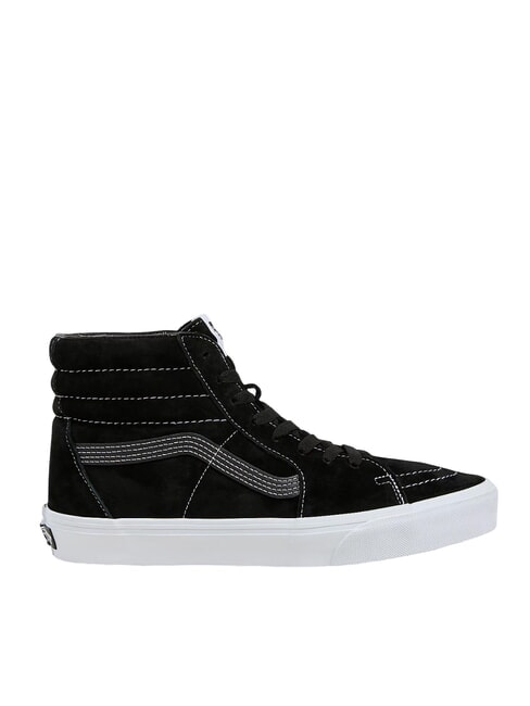 SK8-HI  Sk&oacute;rzane trampki czarna zamszowa świnia - Buty uniseks