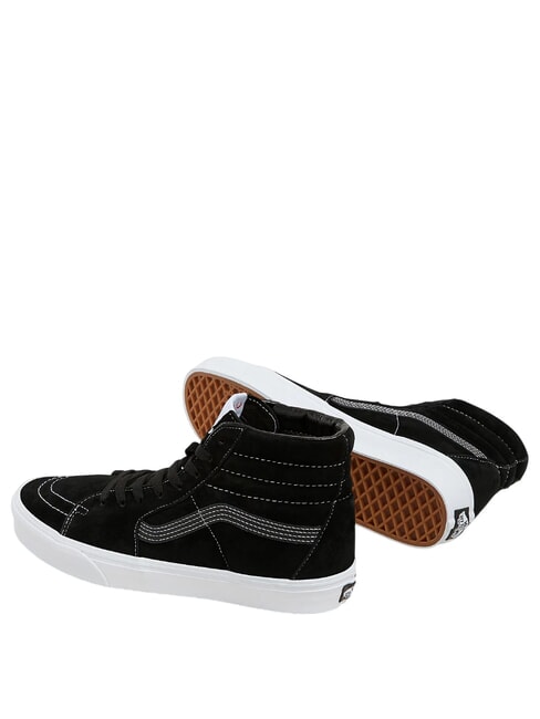 SK8-HI  Sk&oacute;rzane trampki czarna zamszowa świnia - Buty uniseks