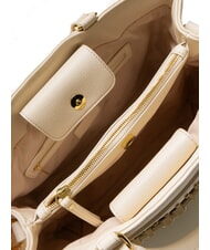BRACCIALINI GISELLE Torba typu tote z metalowym logo beżowy - Torby damskie - 5