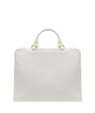 BRACCIALINI GISELLE Torba typu tote z metalowym logo biały - Torby damskie - 4
