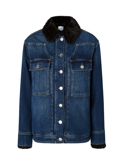 POP Kurtka jeansowa z aplikacjami średniociemny, vintage wash - Kurtki damskie