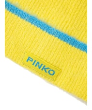 PINKO SERRADE Czapka beanie z mankietem ż&oacute;łty/niebieski - Włosy - 2