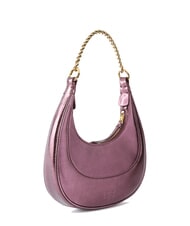PINKO BRIOCHE Metaliczna sk&oacute;rzana torba na ramię metaliczny brązowo-złoty - Torby damskie - 2