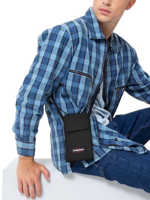 DALLER POUCH  Etui na karty z paskiem na ramię CZARNY - Torby na ramię męskie