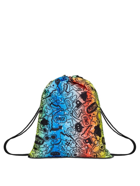 SAKKY FLUO STAMP Torba szkolna Czarny - Plecaki szkolne i rekreacyjne