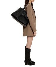 ARMANI EXCHANGE SUSIE SOFT Torba na ramię z klamrą czarny - Torby damskie - 5