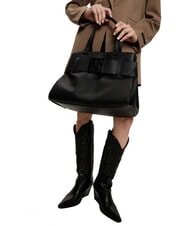 ARMANI EXCHANGE SUSIE SOFT Torba na ramię z klamrą czarny - Torby damskie - 6