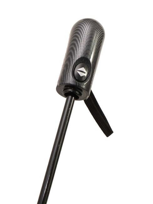 JUMBO Miniaturowy automatyczny parasol czarne logo 01 - Parasole