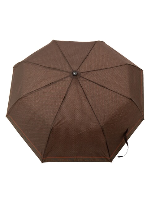 MINI Wiatroszczelny składany parasol brązowy krawat 02 - Parasole