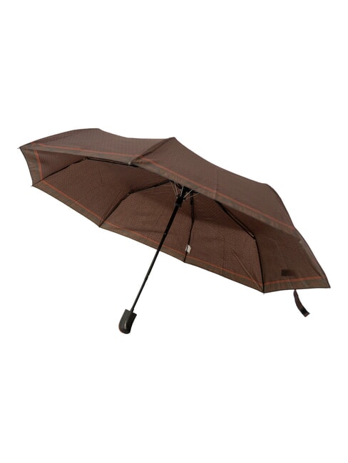 MINI Wiatroszczelny składany parasol brązowy krawat 02 - Parasole