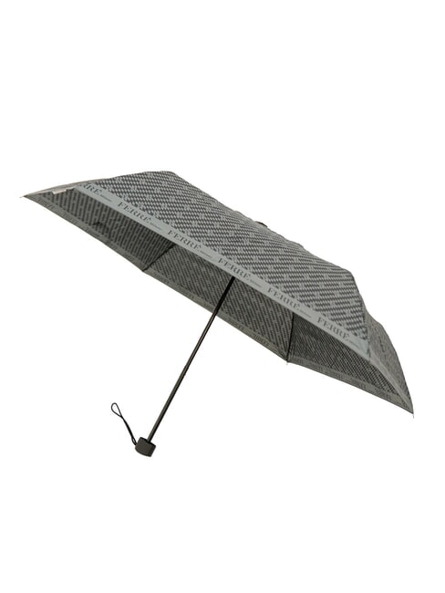 MINI Wiatroszczelny parasol ręczny szary krawat 03 - Parasole