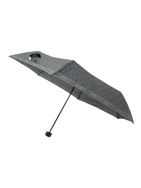 MINI Wiatroszczelny parasol ręczny szary krawat 01 - Parasole