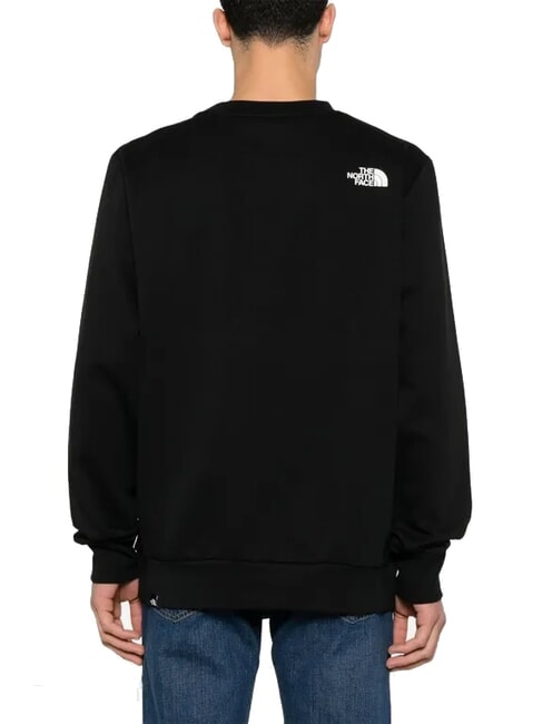EASY Bluza z okrągłym dekoltem i dużym logo czarny tnf - Bluzy męskie