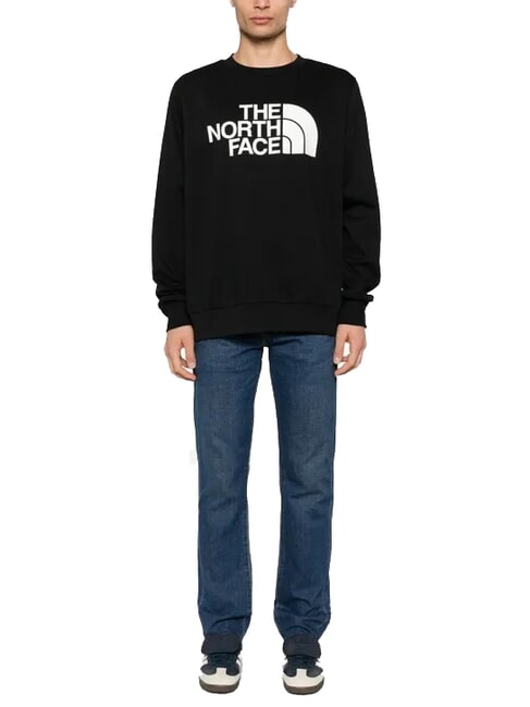 EASY Bluza z okrągłym dekoltem i dużym logo czarny tnf - Bluzy męskie