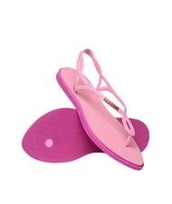 HAVAIANAS LUNA POINT Sandały typu japonki r&oacute;żowy blask - Buty damskie - 4