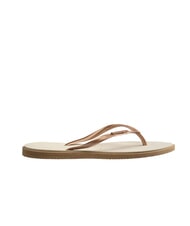 HAVAIANAS SLIM POINT Klapki r&oacute;żowe złoto/beż - Buty damskie - 3