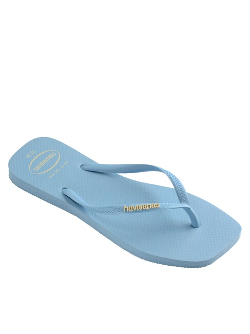 SQUARE LOGO Klapki lawendowy niebieski - Buty damskie