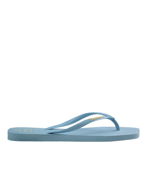 SQUARE LOGO Klapki lawendowy niebieski - Buty damskie