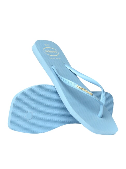 SQUARE LOGO Klapki lawendowy niebieski - Buty damskie