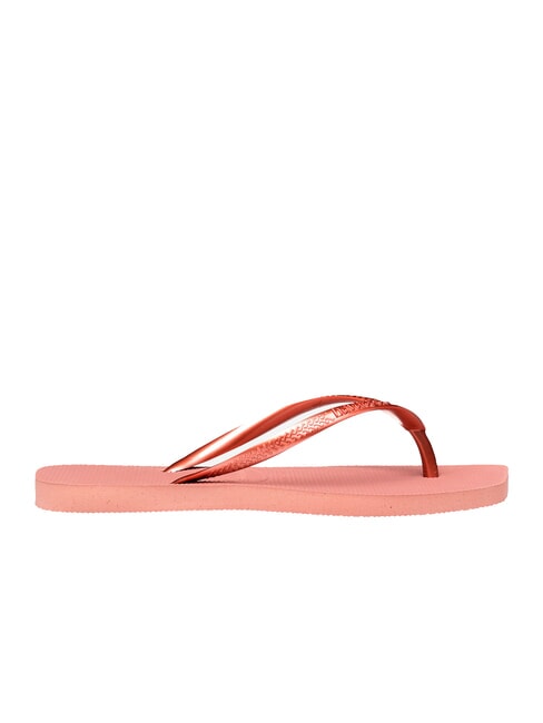 SLIM SQUARE Klapki z kwadratowym noskiem KROKUSY/R&Oacute;ŻE - Buty damskie