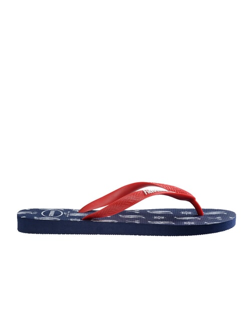 TOP NAUTICAL Klapki granatowy/rubinowoczerwony - Buty męskie