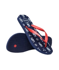 HAVAIANAS TOP NAUTICAL Klapki granatowy/rubinowoczerwony - Buty męskie - 5