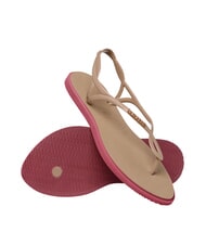 HAVAIANAS LUNA POINT Sandały typu japonki r&oacute;żowy/złoty - Buty damskie - 5