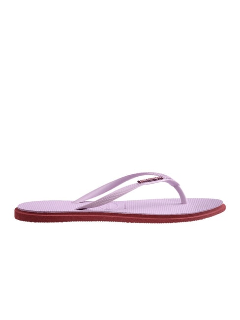 SLIM POINT Klapki amarant - Buty damskie